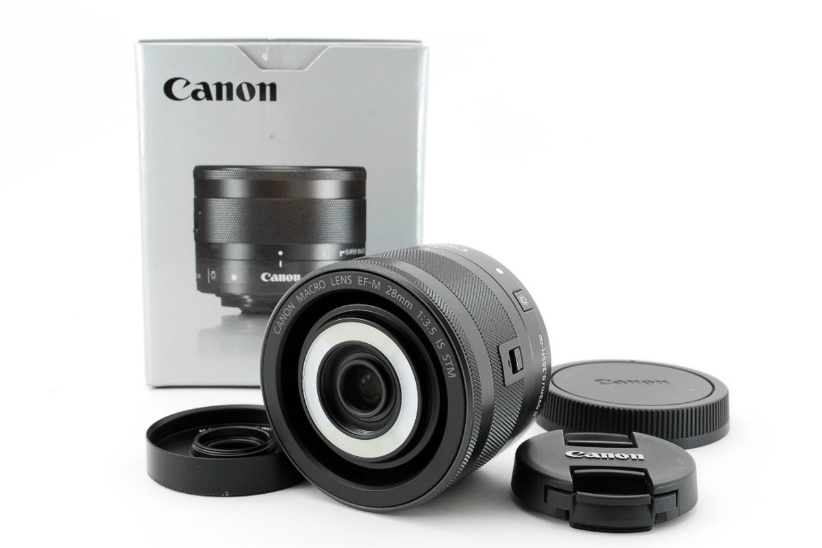 📷 Canon EF-M 28mm F3.5 MACRO IS STM 高価買取中｜バイカメ（ミラーレスマクロレンズ対応）