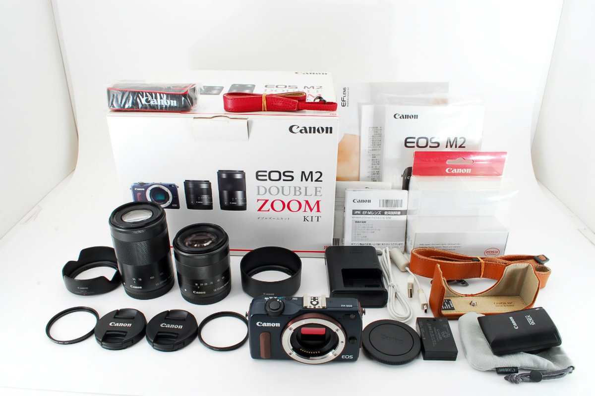 📷 Canon EOS M2 ダブルズームキット 高価買取中｜バイカメ（ミラーレスセット対応）