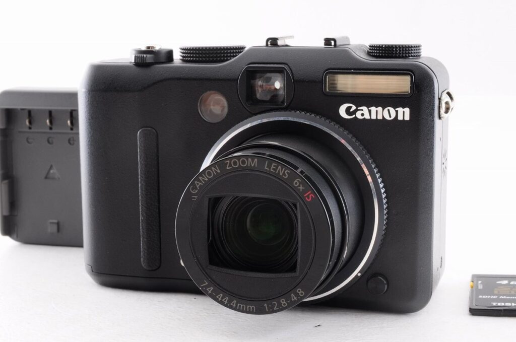 高価買取 Canon PowerShot G9 コンパクトデジタルカメラの正面画像 バイカメ 大阪